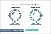Minimal bathroom icons, an Outline Icon by Picture Window (Thumbnail 2 of 5)