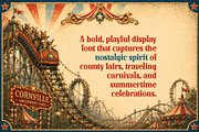 Cornville - Carnival Typeface, a Sans Serif Font by HipFonts (Thumbnail 5 of 9)