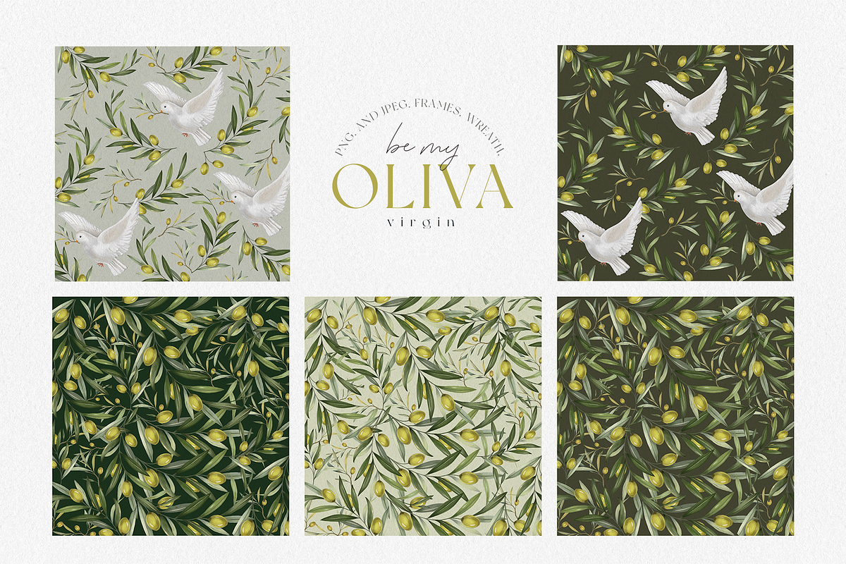 Olive illustrations and logos, an Illustration by Ojeny shop (Photo 3 of 8)