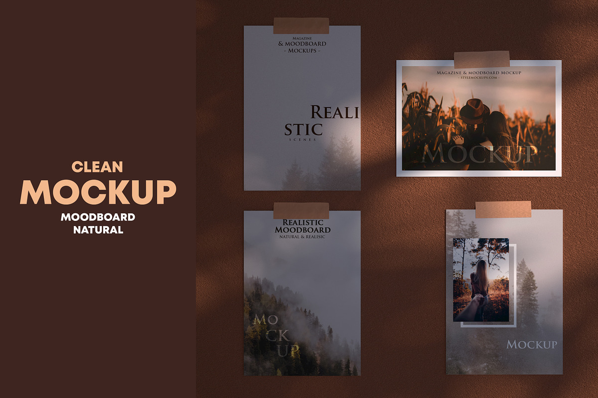 Set of Mood Board Mockups, a Books & Magazine Mockup by StyleMockups (Photo 8 of 13)