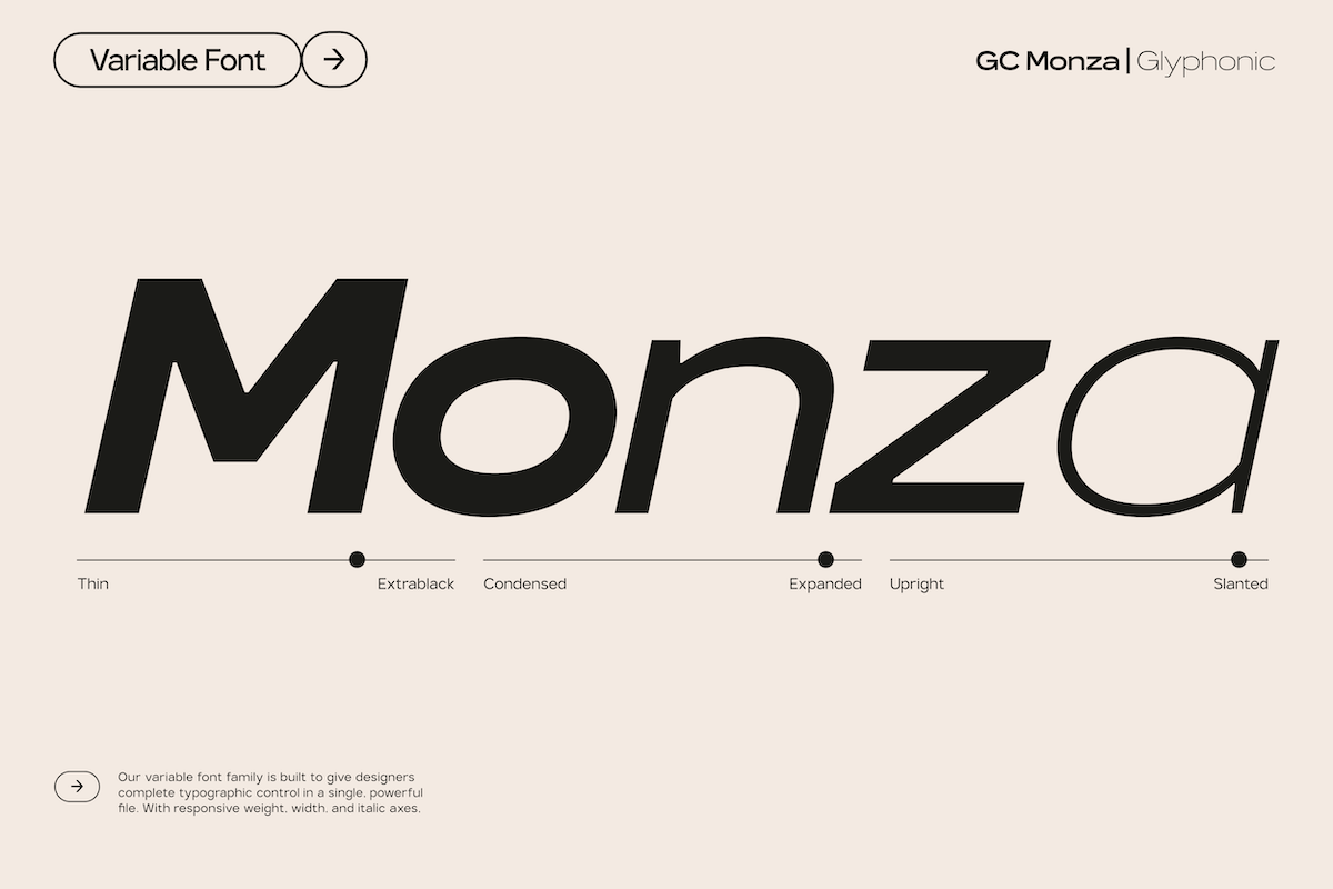 GC Monza - Complex Modern Sans, a Sans Serif Font by Glyphonic (Photo 11 of 31)