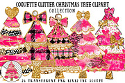 Coquette Christmas Tree Clipart, an Illustration by OK Design (Thumbnail 1 of 6)