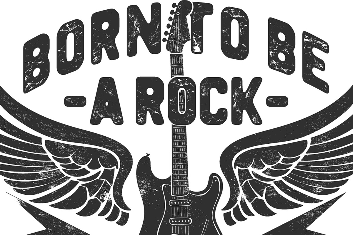 VECTOR SET OF 12X ROCK&ROLL GRAPHICS, an Illustration by ulasokuyucu (Photo 11 of 13)