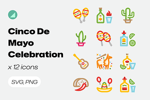 Basicons / Holidays / Cinco De Mayo, a Duotone Icon by Danil Polshin