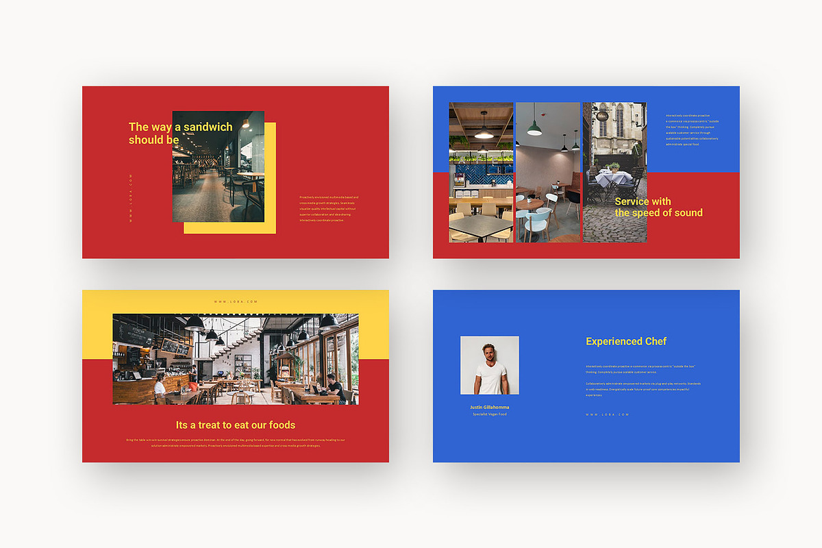 Loba : Food Service Google Slides, a Presentation Template by Punkl Camp (Photo 7 of 15)