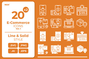 E-Commerce Icons vol 1, a Solid Icon by Tekuni