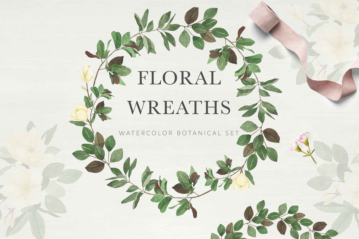 MAGNOLIA - Watercolor & Line Art, a Texture Illustration by Momo Studio (Photo 11 of 14)