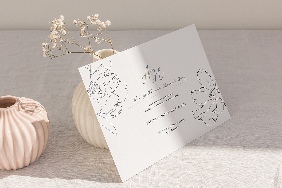 Blossom - floral line art, an Illustration by Anna.Klets (Photo 11 of 14)