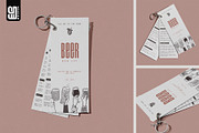 Ring-Bound Menu Cards Mockup, an Advertising Mockup by SD Mockup (Thumbnail 1 of 4)