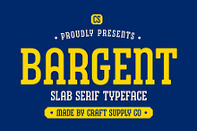 CS Bargent – Slab Serif Font