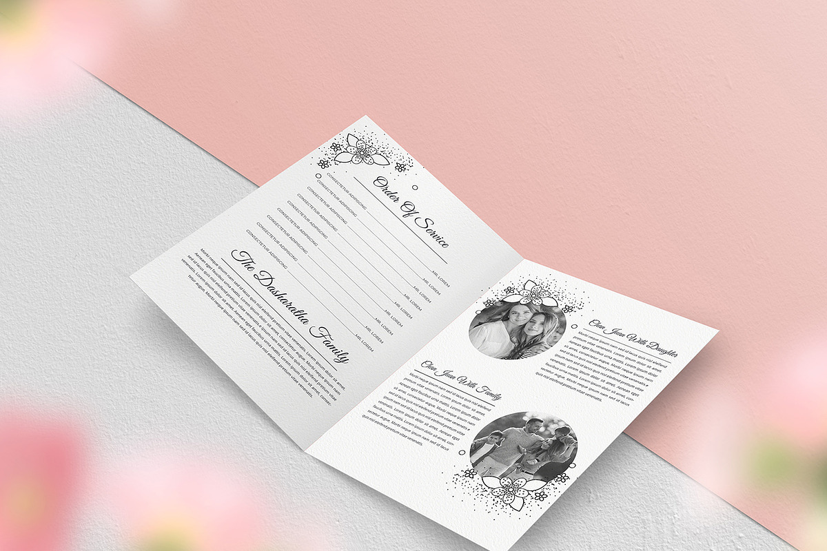 Funeral Program Template, a Brochure Template by obidullah_01 (Photo 3 of 6)