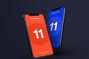 Flying Apple Device Mockup Vol 01, an iPhone Mockup by FinestDevs (Thumbnail 4 of 7)