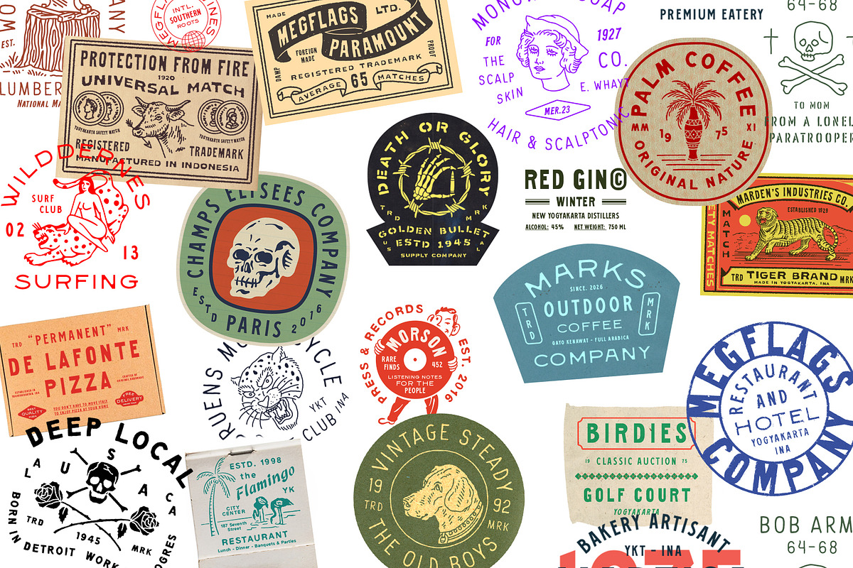 Badfest Vol.4 100 Logo Templates, a Branding & Logo Template by Megflags (Photo 1 of 13)
