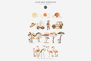 watercolor safari animal clipart set, an Animal Illustration by Pink Studio Art (Thumbnail 7 of 8)