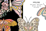 Butterfly Clipart Summer Clip Art, a Graphic by Murphy & Frank (Thumbnail 5 of 5)