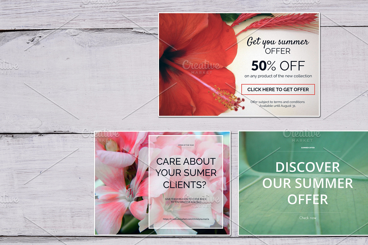 Summer offer banners, a Templates & Theme by Khryna Designs (Photo 2 of 2)
