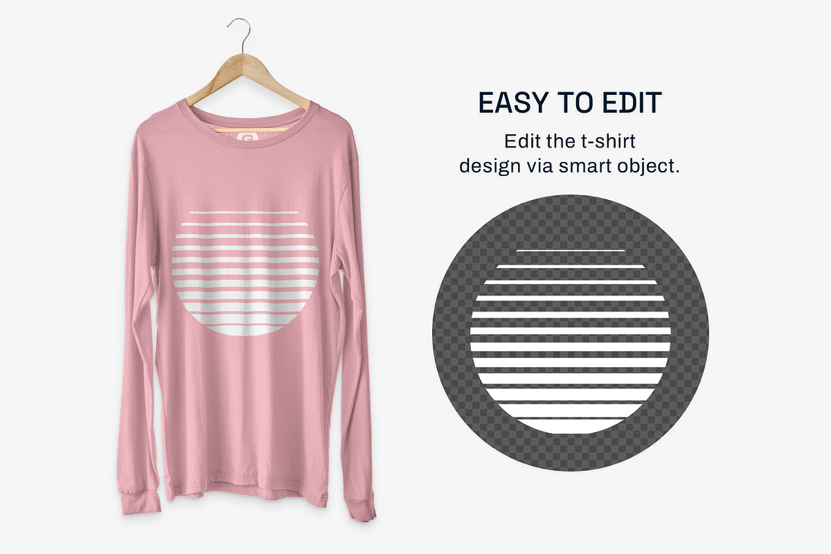 Bella Canvas Longsleeve Mockups, a Shirt Mockup by GraphicHero (Photo 4 of 9)