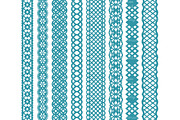 Vintage Blue Clipart Lace Borders, an Illustration by Amanda Ilkov (Thumbnail 4 of 5)