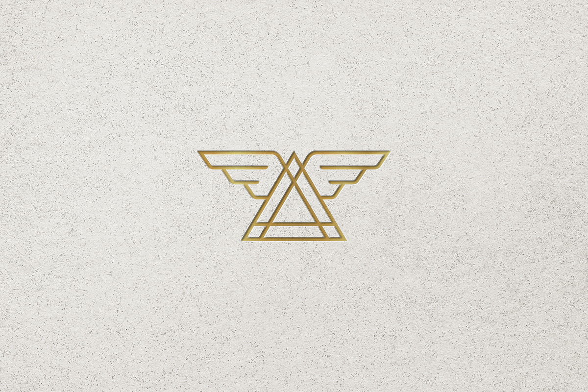 Minimalist Triangle with Wings Logo, a Branding & Logo Template by Luxury Logos (Photo 4 of 4)