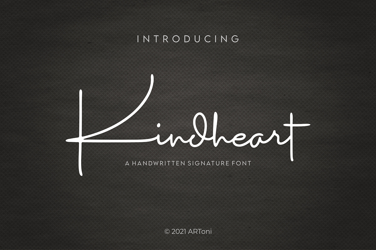 Kindheart, a Script Font by ARToni (Photo 1 of 9)