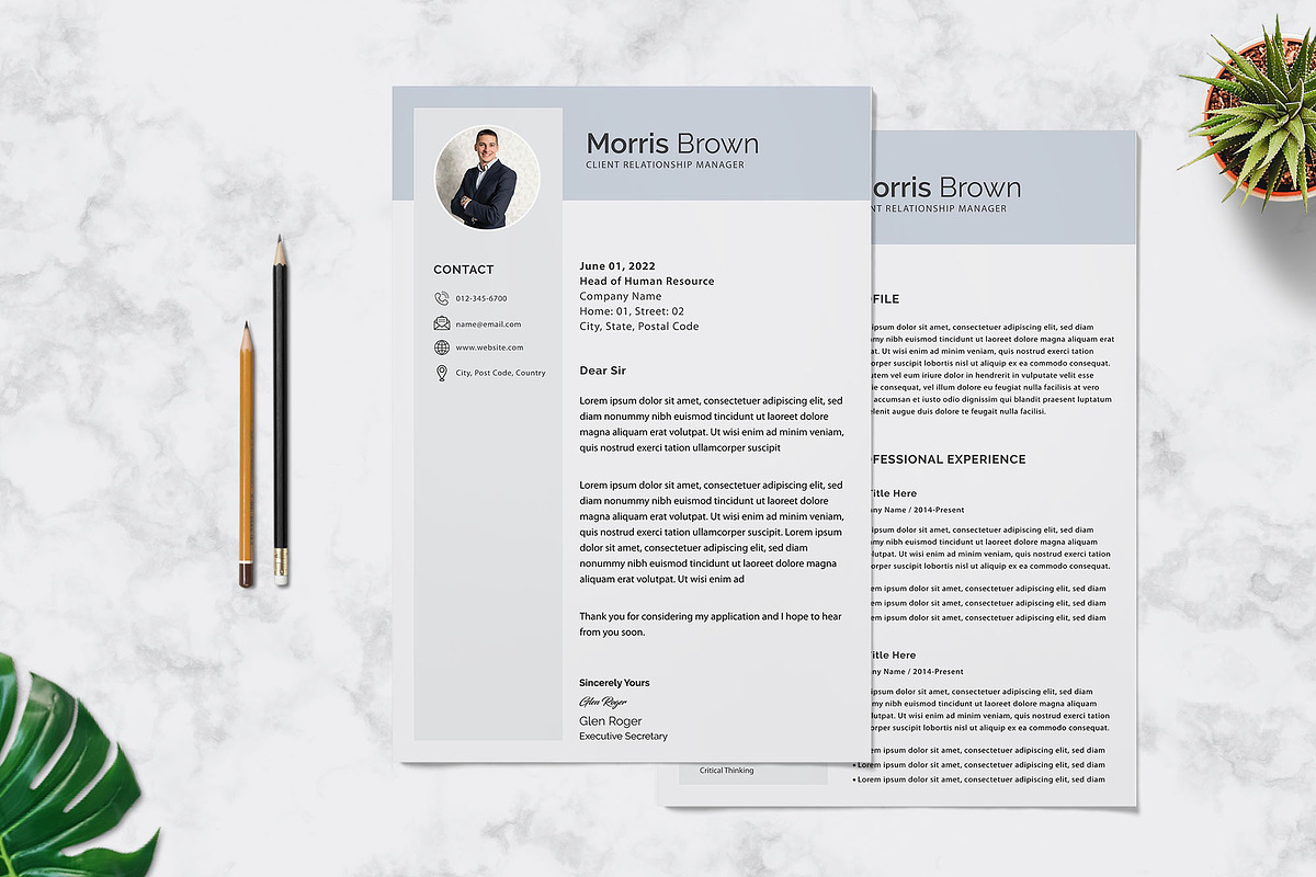 Elegant Resume Design, a Resume Template by Graphic Template (Photo 3 of 3)