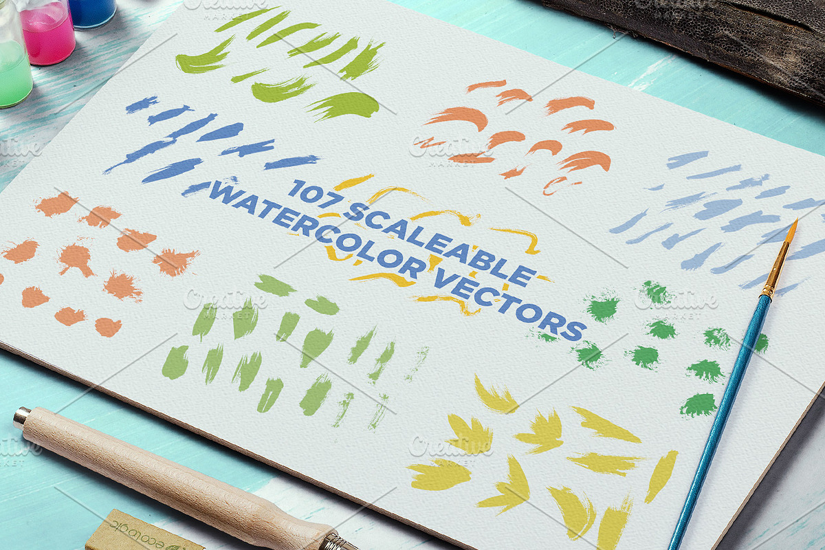 Watercolor Design Bundle, a Texture Illustration by Layerform Design Co. (Photo 4 of 5)