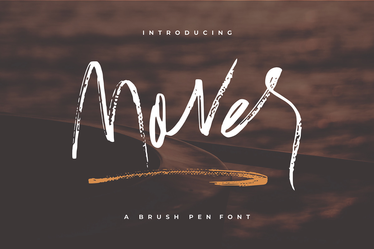 Mover // A Brush Pen Font preview 8