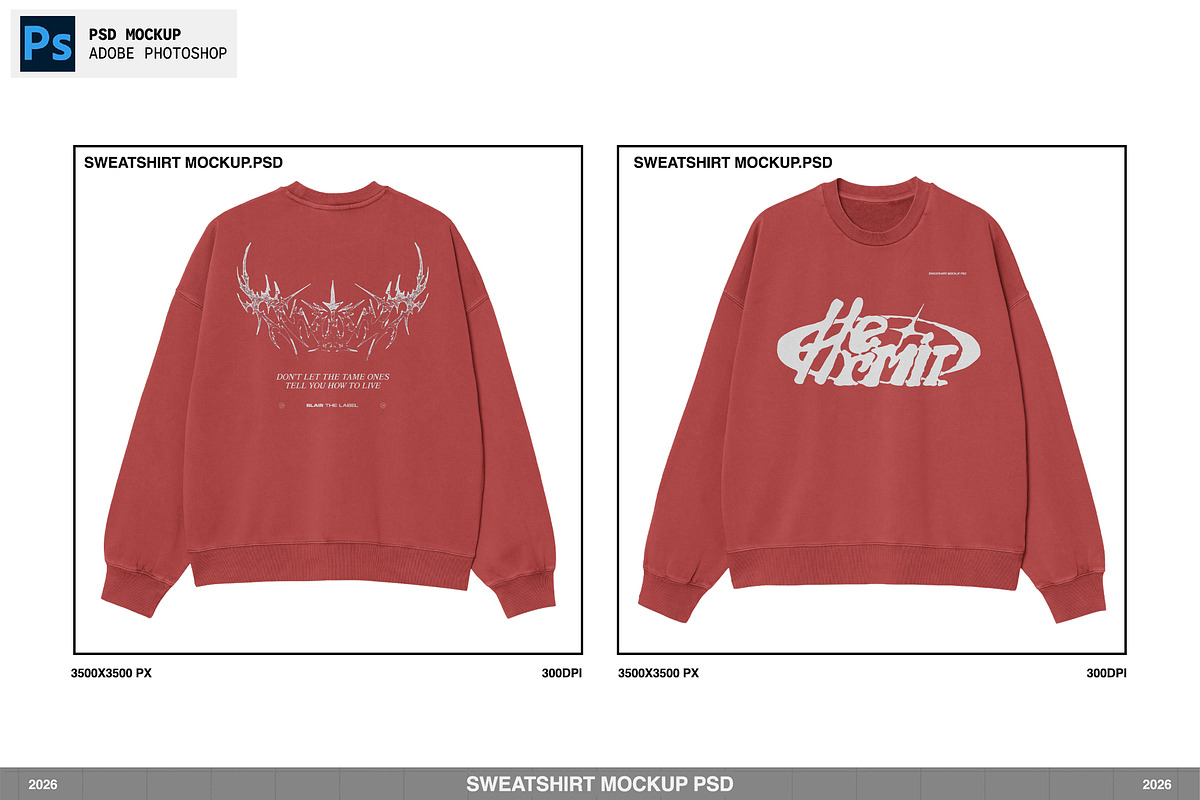 Sweatshirt Mockup PSD, a Shirt Mockup by Irhasalfahad (Photo 2 of 6)