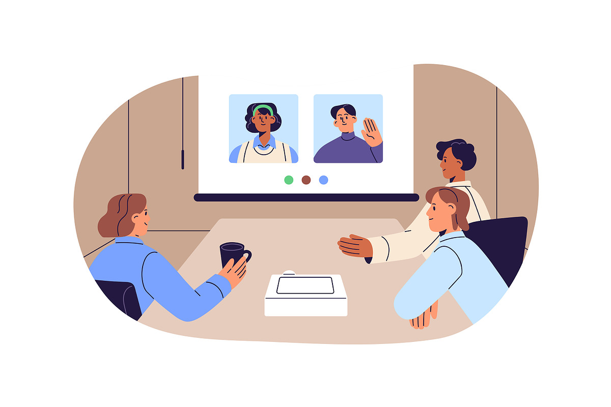 Office work, business communication, a Work Illustration by PaperTrident (Photo 4 of 6)