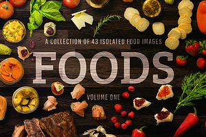 FOODS: 43 Isolated Food Images