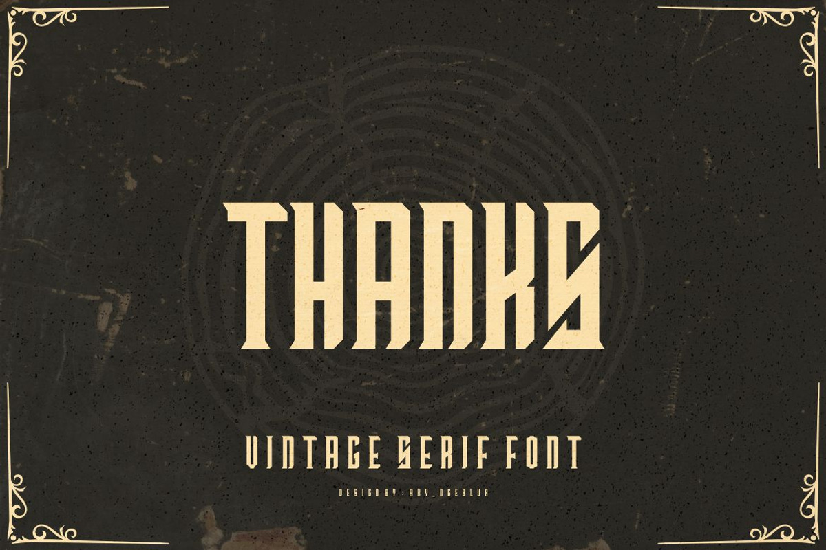 Samburel - Vintage Font Serif, a Serif Font by Ary_ngeblur (Photo 4 of 4)
