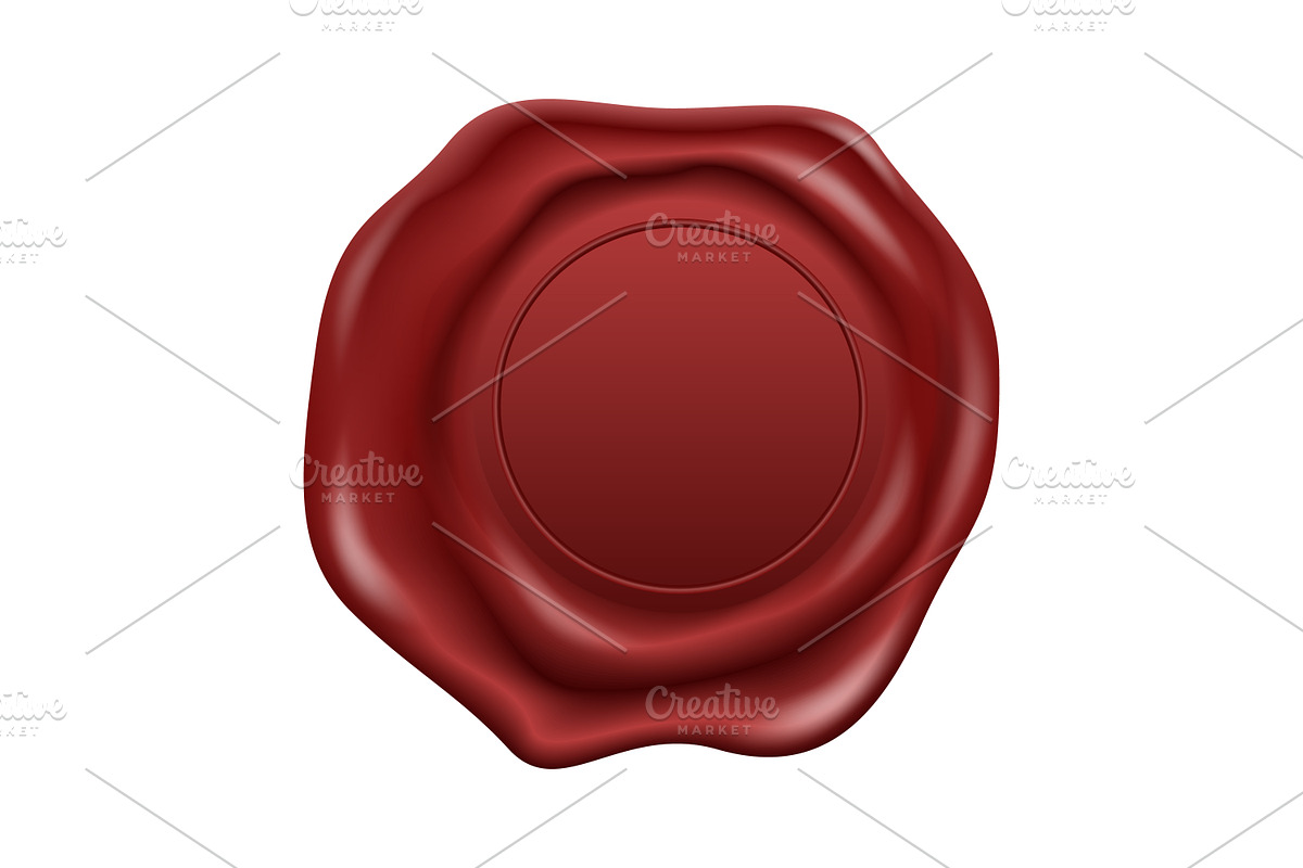 Wax Seal. Vector Set., an Object Graphic by Gomolach (Photo 5 of 11)