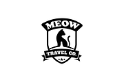 Meow Travel Company Cat Logo Design, a Branding & Logo Template by Griffin Designs (Thumbnail 4 of 7)