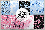 Vector cherry blossom collection, a Decorative Illustration by Ekaterina Glazkova (Thumbnail 4 of 6)