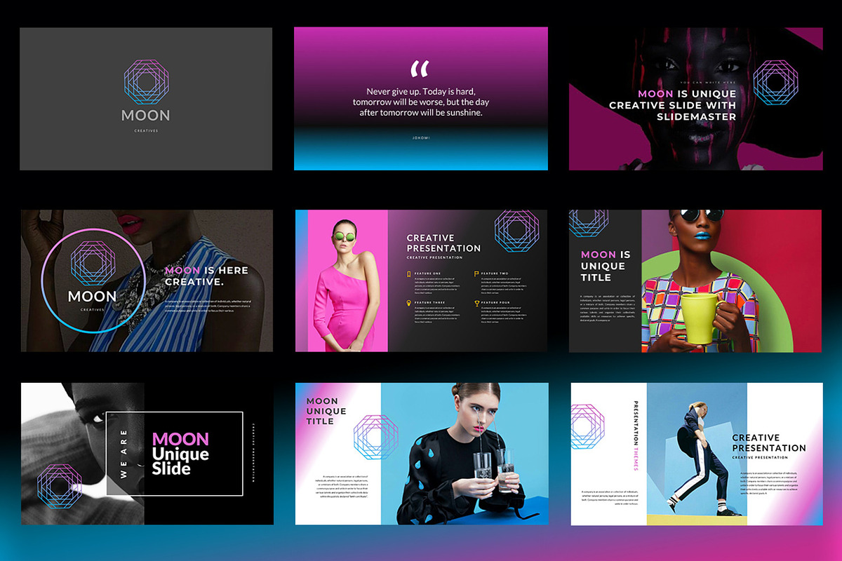 MOON - Powerpoint Template, a Presentation Template by casanovastudio
