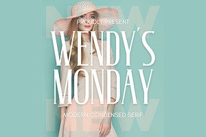 Wendy's Monday - Modern Serif Font