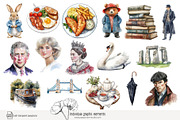 90 Great Britain clip art, a Decorative Illustration by Poppy Lane Studio (Thumbnail 6 of 11)