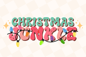 Christmas Birthday Is Retro Font