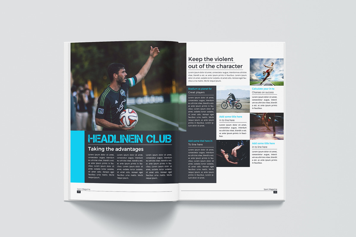 Sports Magazine, a Magazine Template by obidullah_01 (Photo 8 of 13)