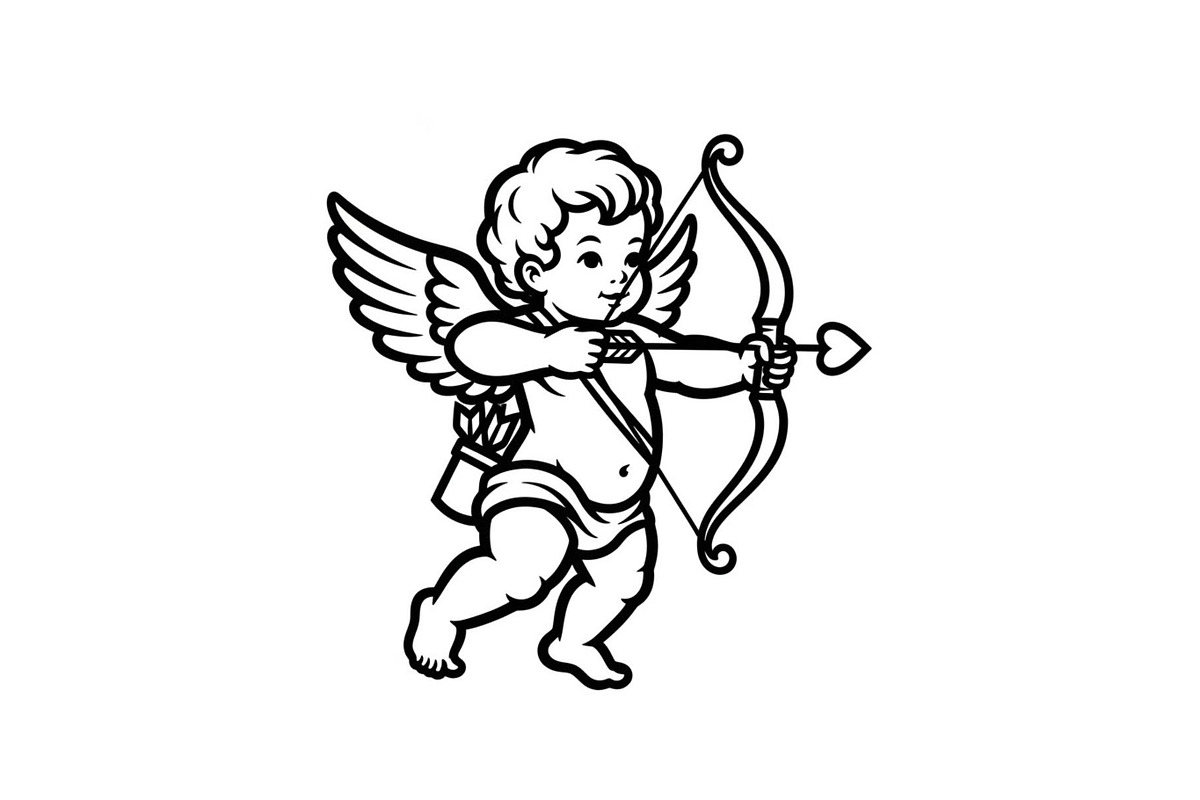 Cupid Angel Valentine Vector Bundle, an Illustration by jahid234 (Photo 19 of 47)