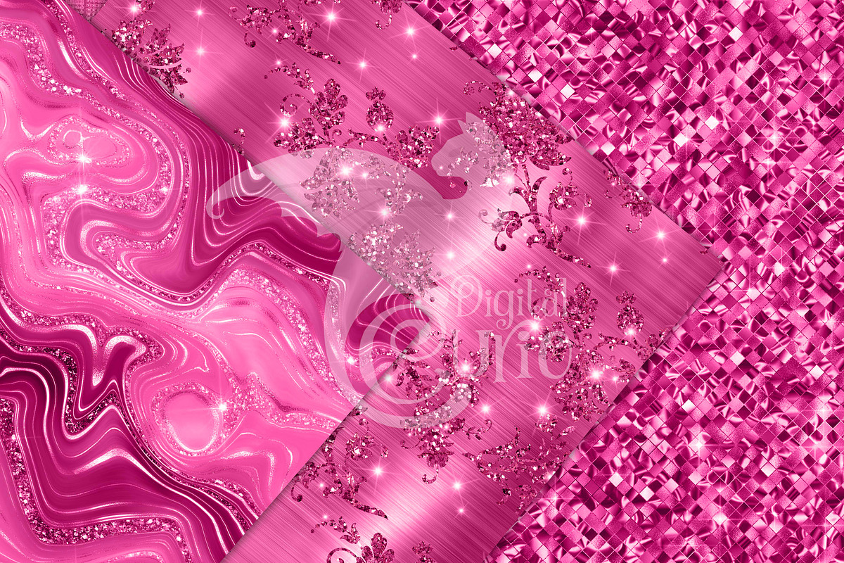 Luxury Hot Pink Textures, a Texture Graphic by Digital Curio (Photo 3 of 9)