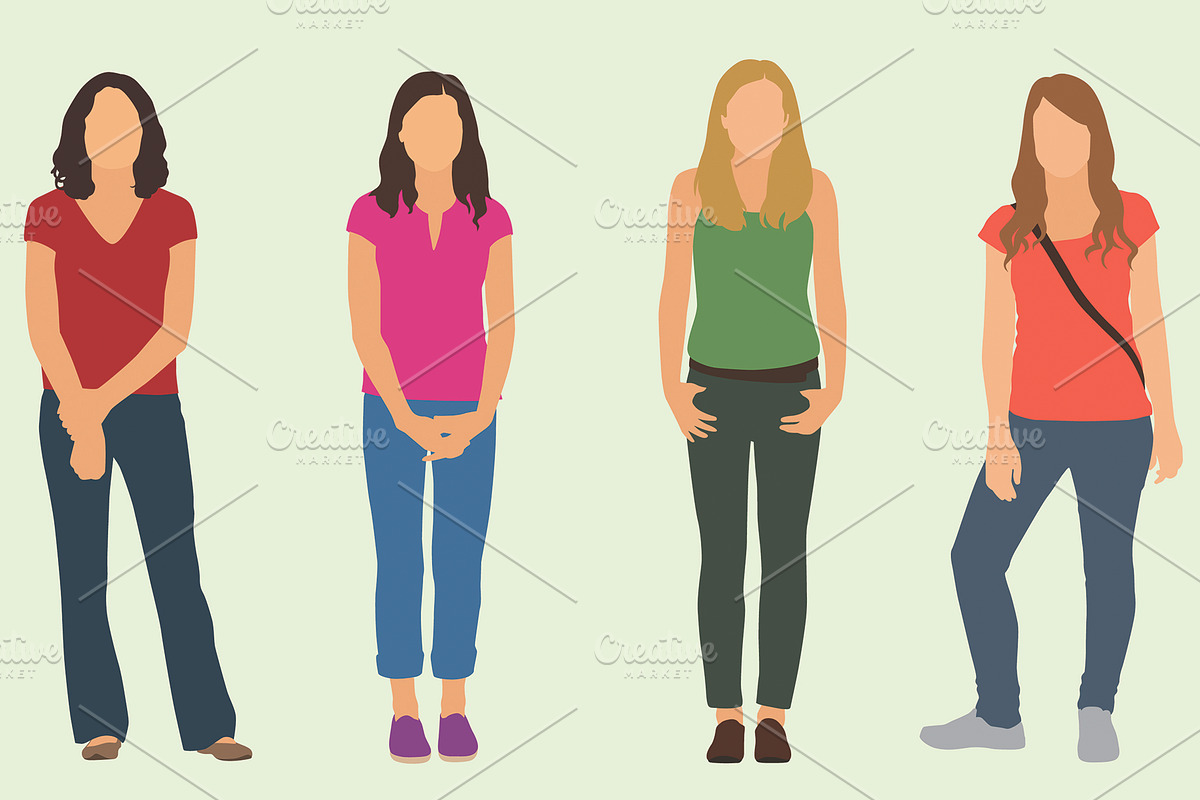 Teenage Girls, an Education Illustration by Ellegant Media