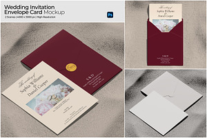 Wedding Invitation Envelope Mockup