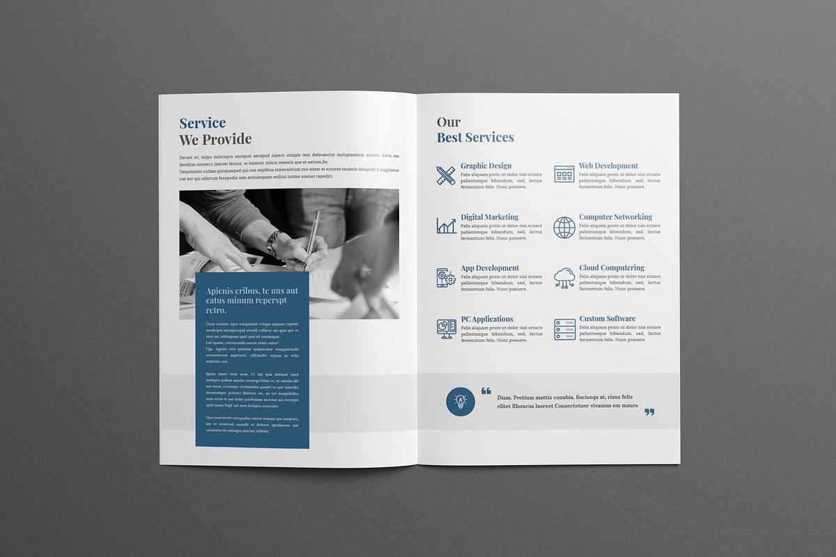 Company Profile Business Brochure, a Brochure Template by Divergent Studio (Photo 4 of 7)
