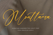 Monttama Signature Handwriting, a Handwritten Font by CreateBigSupply (Thumbnail 1 of 10)
