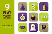 Halloween Vector Flat App Icons, an Icon by Anna_leni (Thumbnail 3 of 7)
