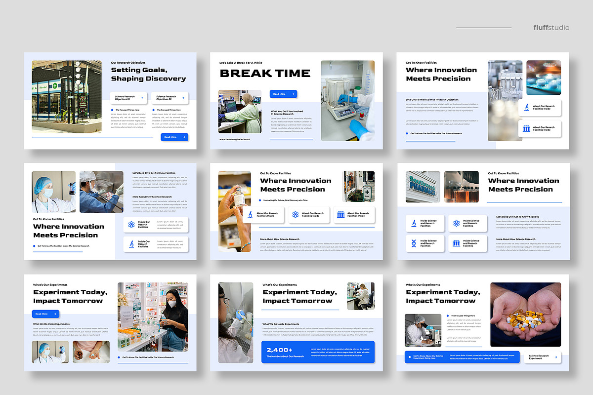 Science Research Keynote Template, a Presentation Template by fluffstudio (Photo 3 of 4)