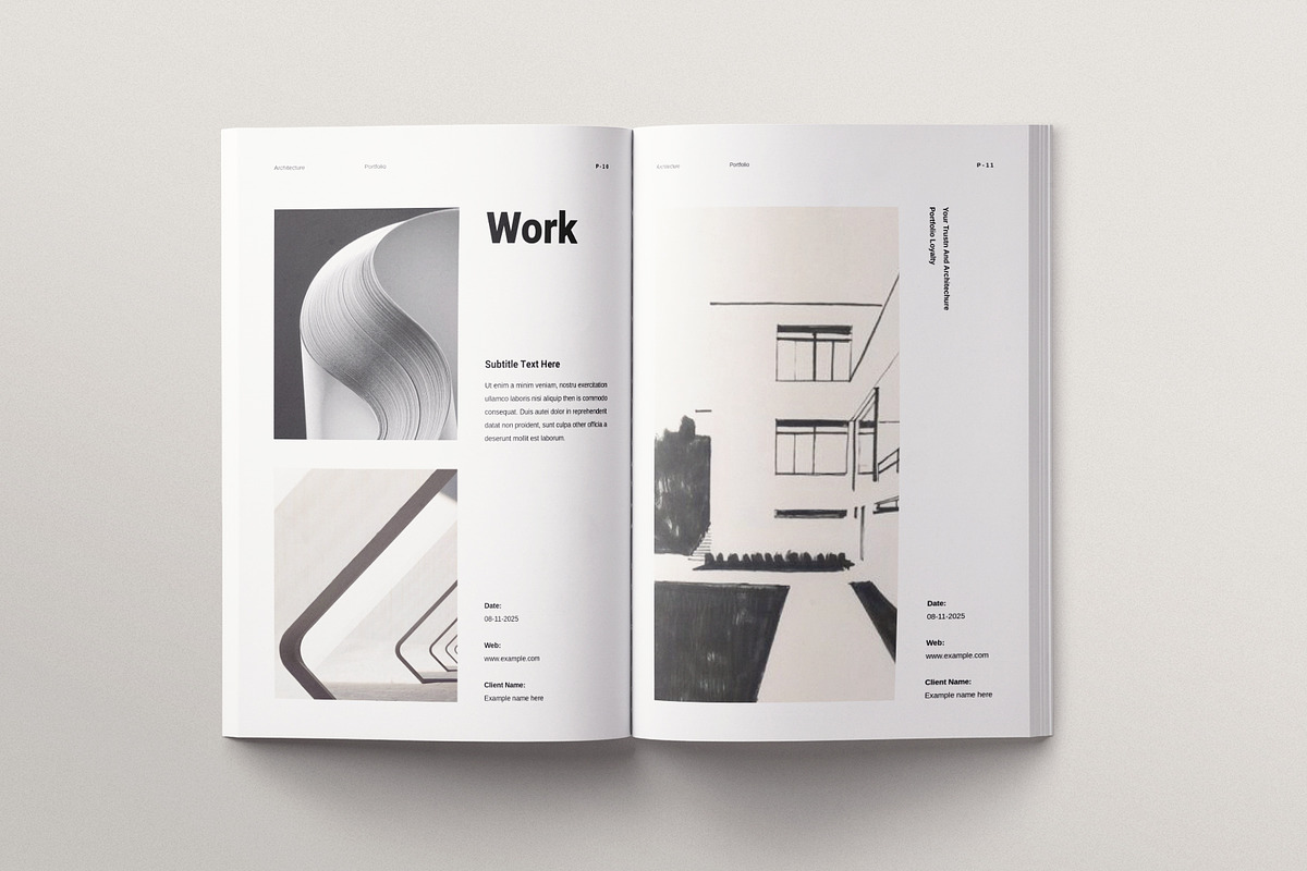 Architecture Brochure Template, a Brochure Template by ArtisanaAura (Photo 5 of 10)