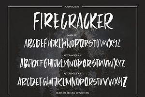 Firecracker - Uppercase Font