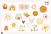 Hello SUNSHINE graphic collection, a Decorative Illustration by solmariart (Thumbnail 6 of 10)